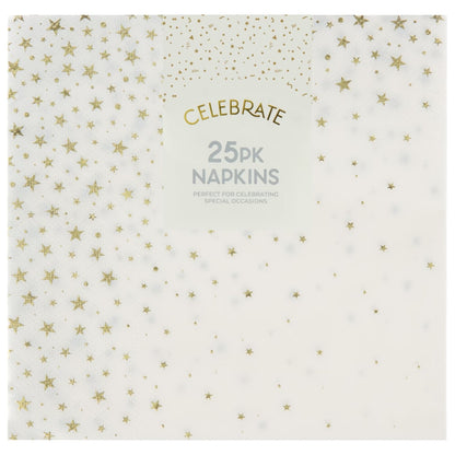 Stylish gold napkins for birthdays and celebrations
