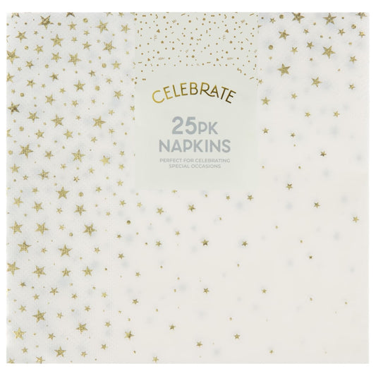 Stylish gold napkins for birthdays and celebrations