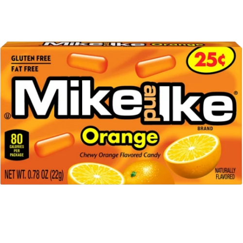 Individual Mike & Ike Orange candy pack 22g