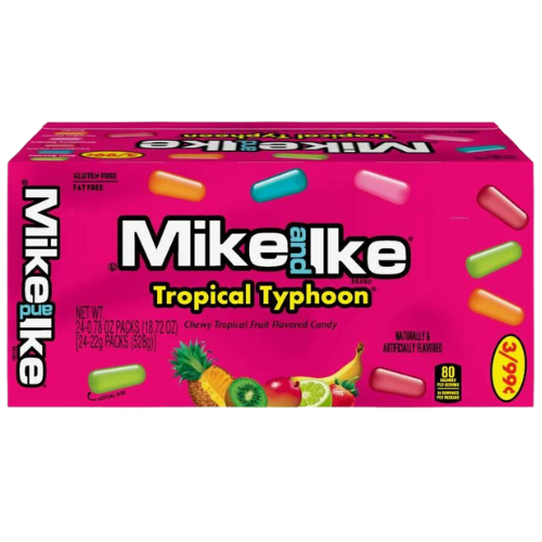 Pack of 24 Mike & Ike Tropical Typhoon 22g candies
