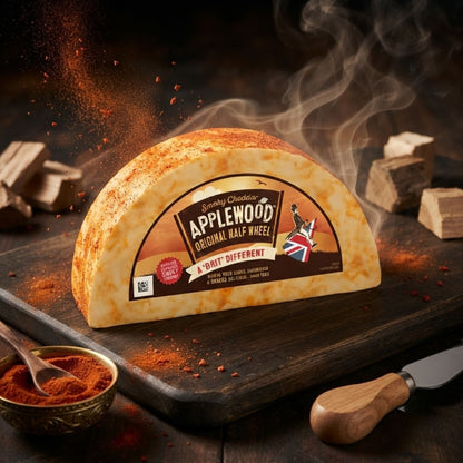 Mild cheddar cheese with smoky flavour