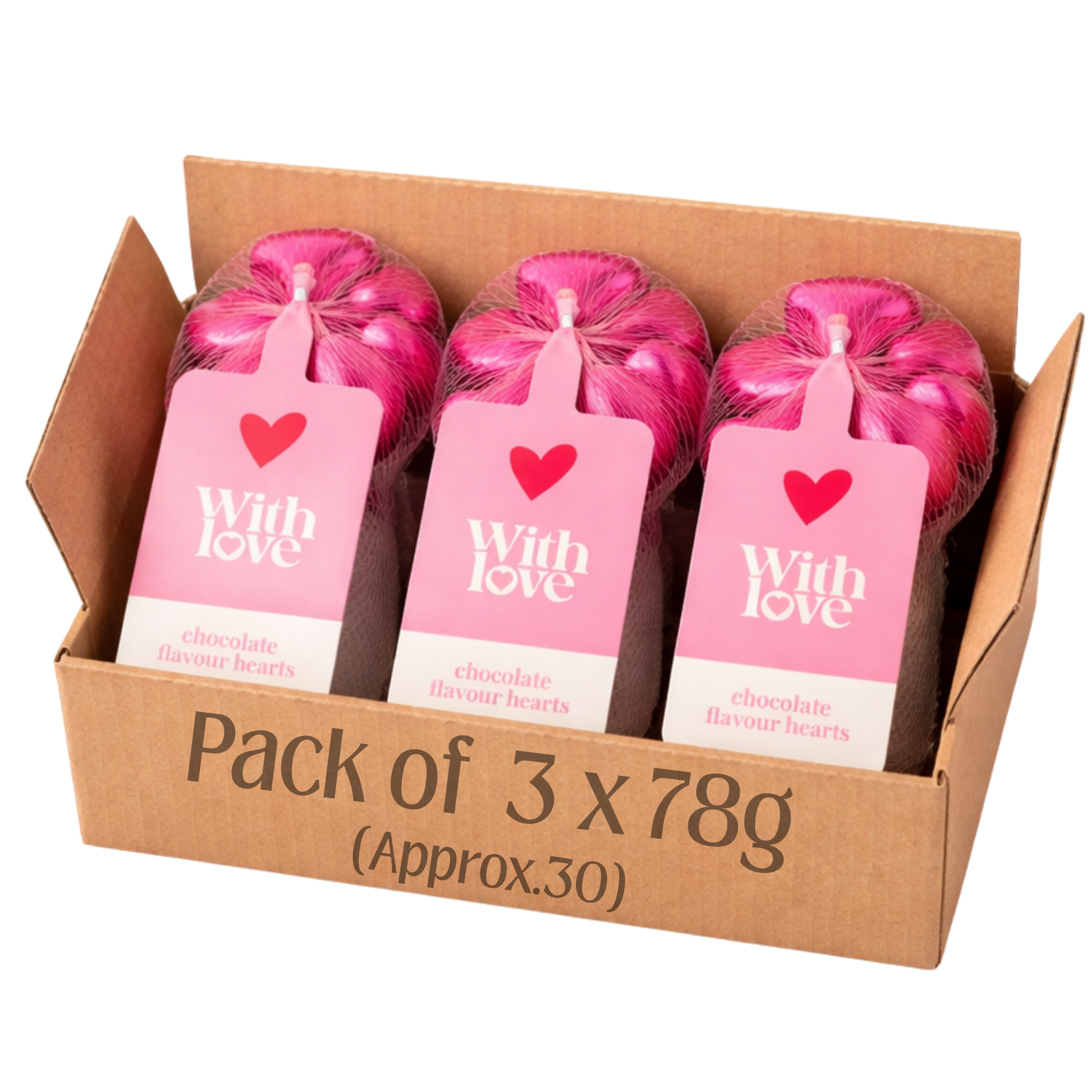 Milk Choc Hearts Bag 78g