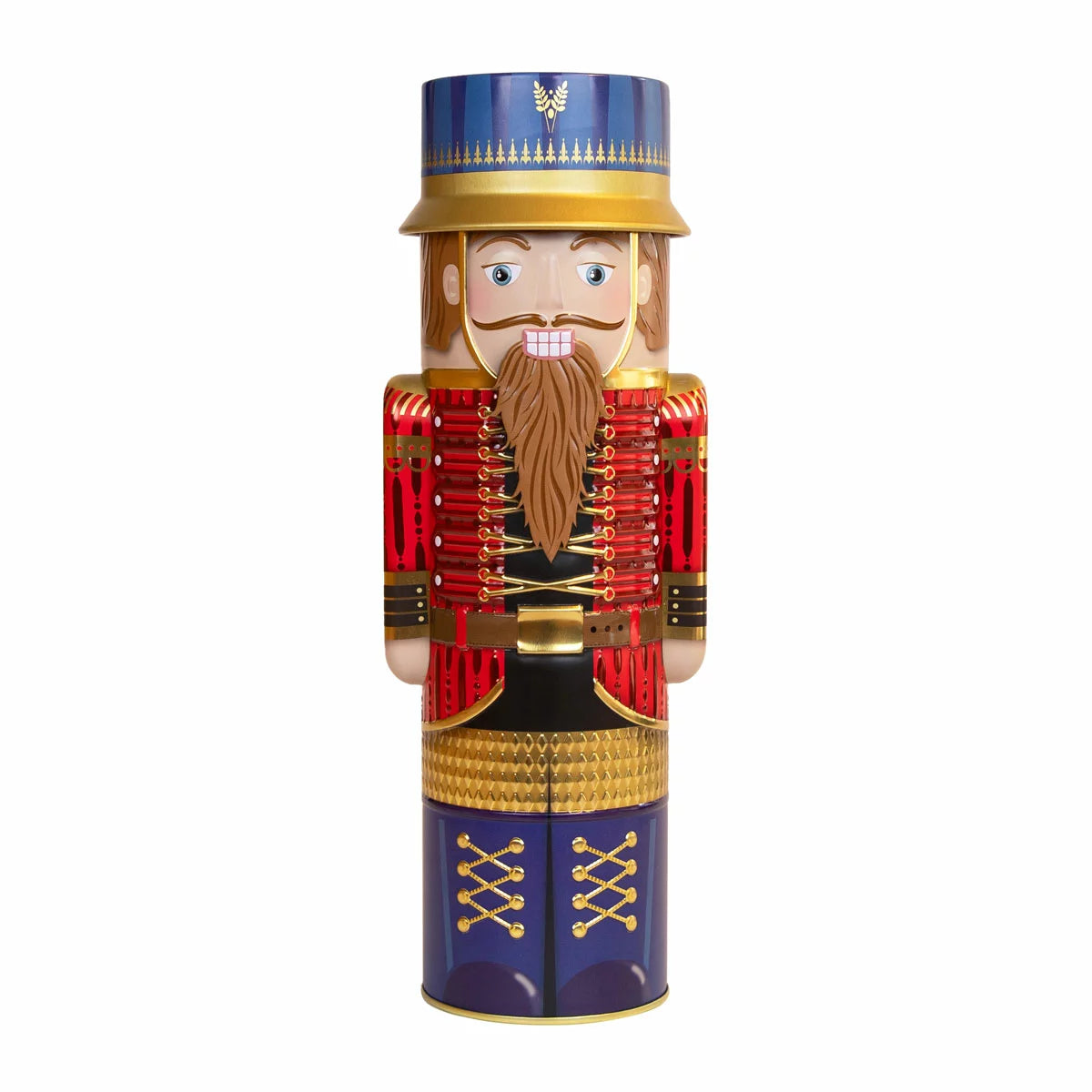 Reusable Christmas tin available in black, purple, or red