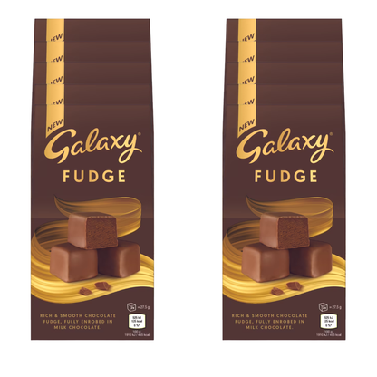 Milk chocolate coated rich fudge from Galaxy