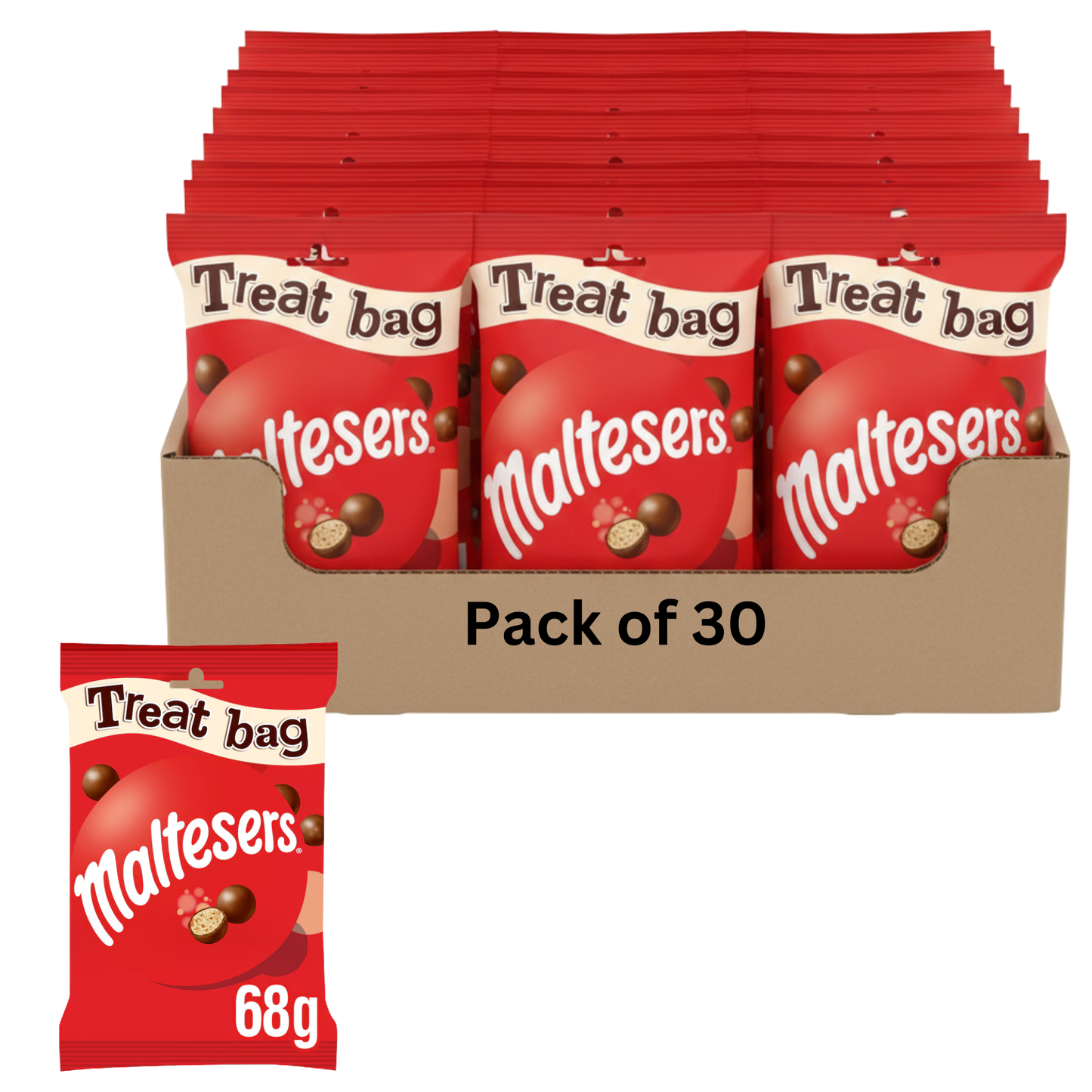 Smooth milk chocolate with crunchy malted centres