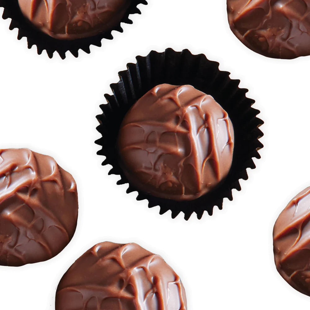 Bulk box with approximately 77 milk chocolate truffles