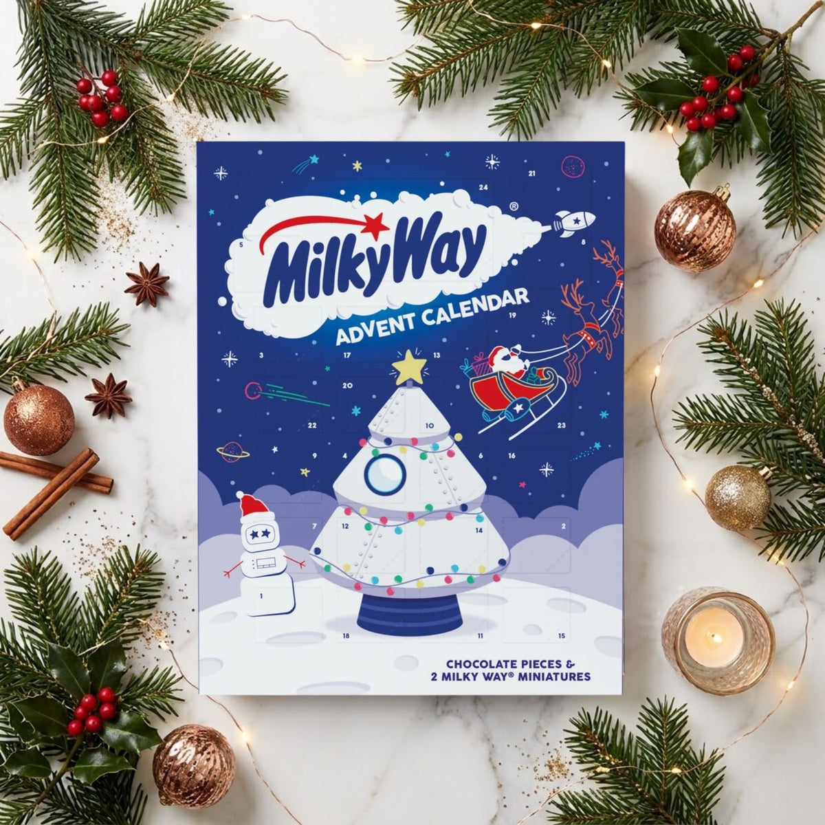 Milky Way advent calendar for the Christmas countdown