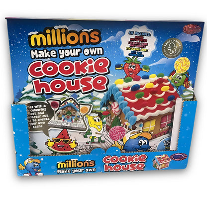 Millions Cookie House 493g fun sweet kit for decorating and eating