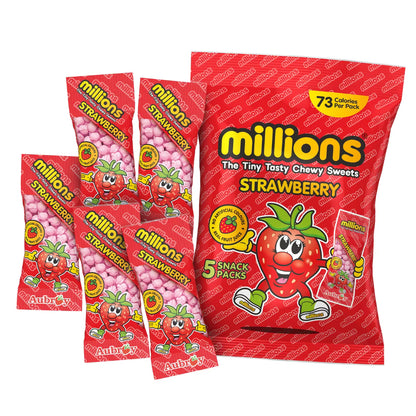 Millions Strawberry Multipack 90g convenient snacking