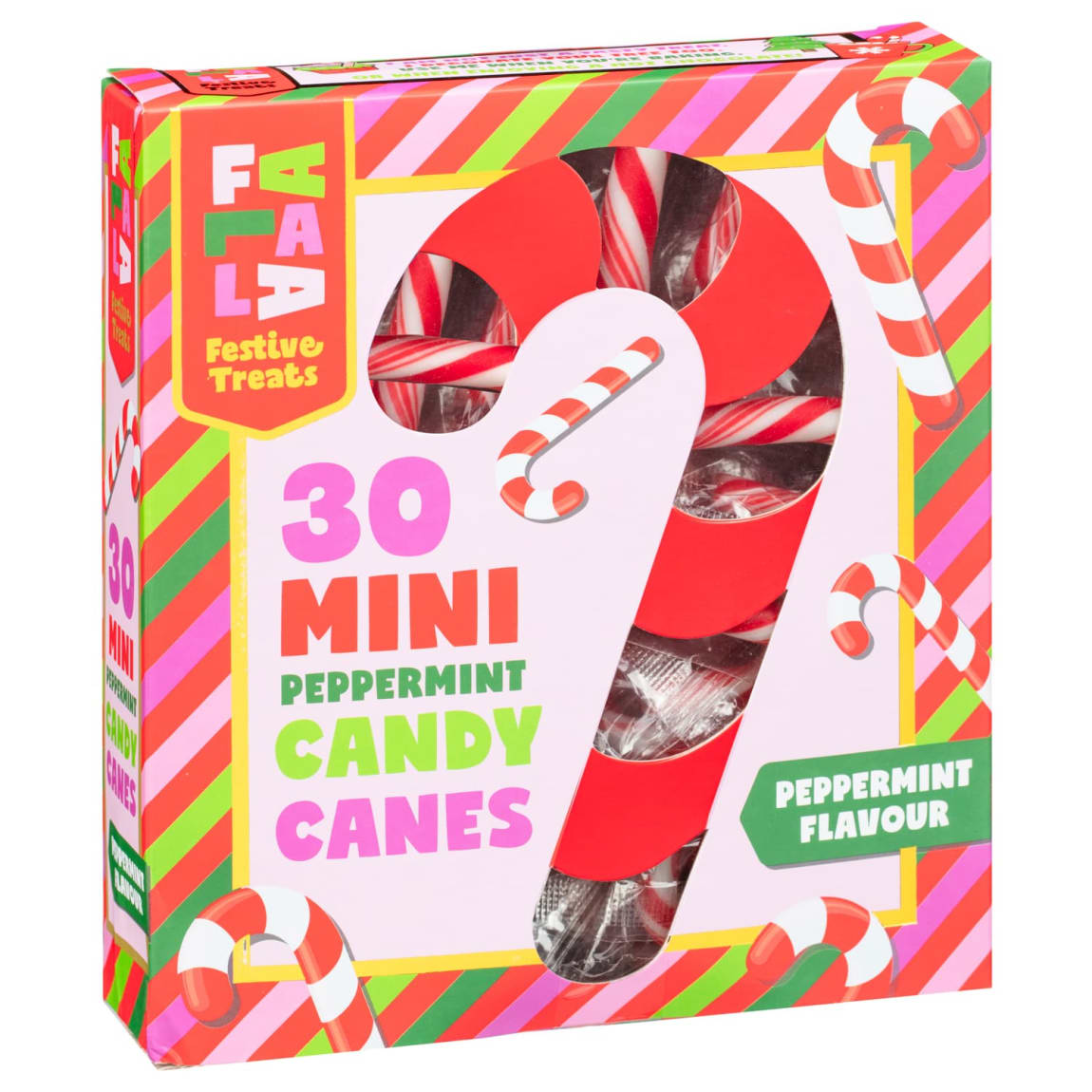 Mini Peppermint Candy Canes 30 Pack classic Christmas sweets