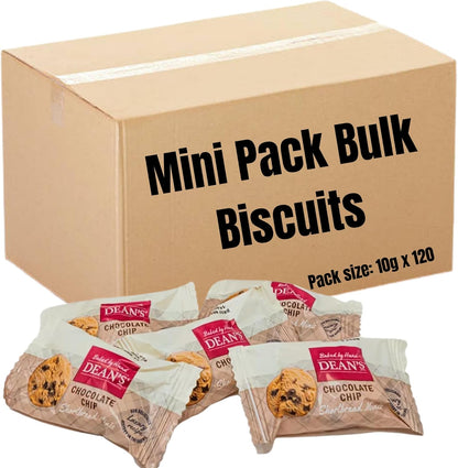 Individually wrapped biscuit minis for hospitality use