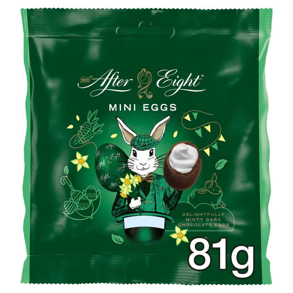 Mint flavoured chocolate snack for Easter celebrations