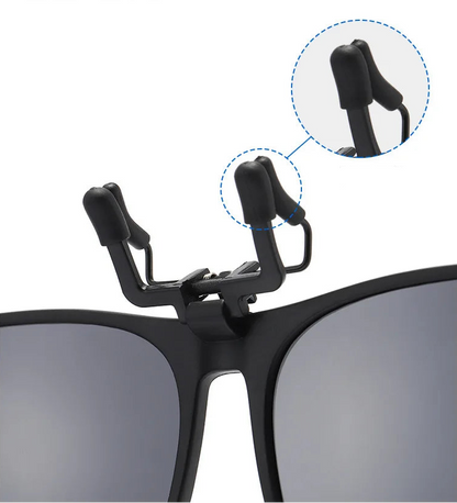 Polarized round clip on glasses colour options comparison