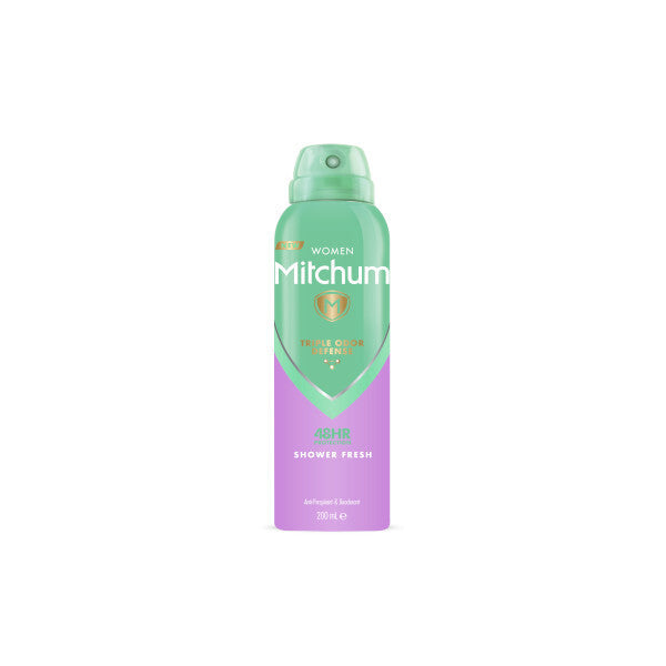 Mitchum Shower Fresh APD 200ml for women in anti-perspirant spray bottle