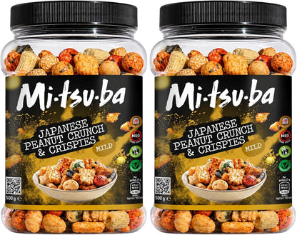 Crunchy Japanese snack assortment for sharing