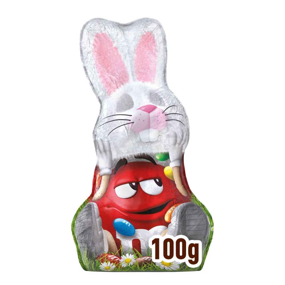 M&M's Milk Chocolate Easter Bunny 100g Red Rabbit Head