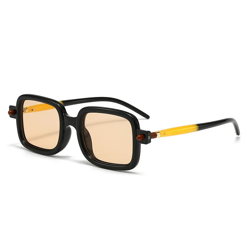 Retro sunglasses model close up wearing fashion accessory shot