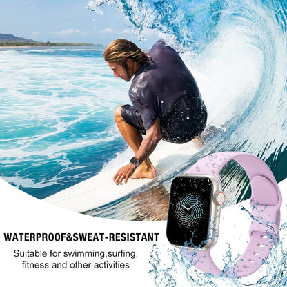 Water resistant silicone Apple Watch wristband collection
