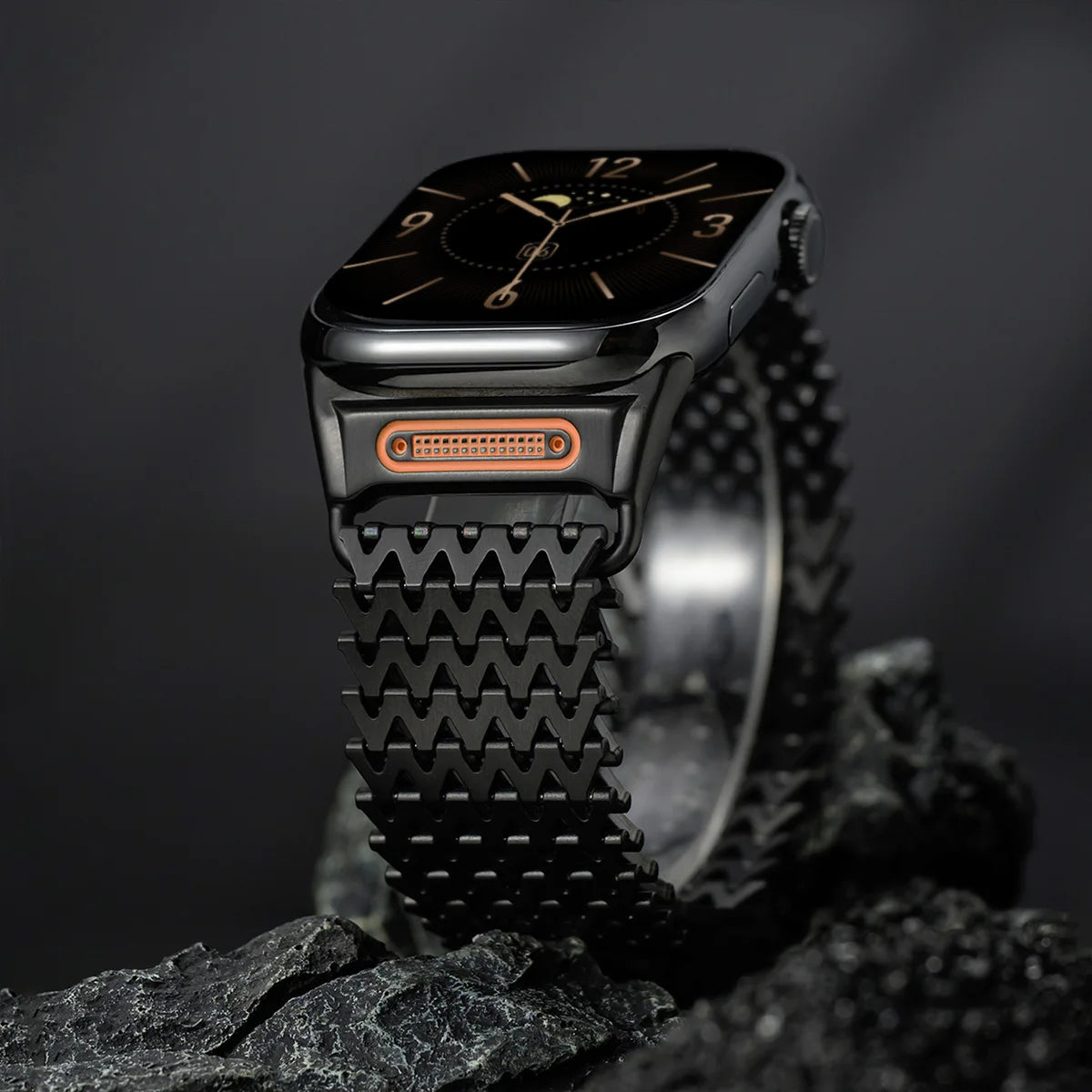 Flexible magnetic watch band with comfortable fit