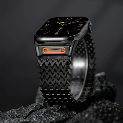 Flexible magnetic watch band with comfortable fit