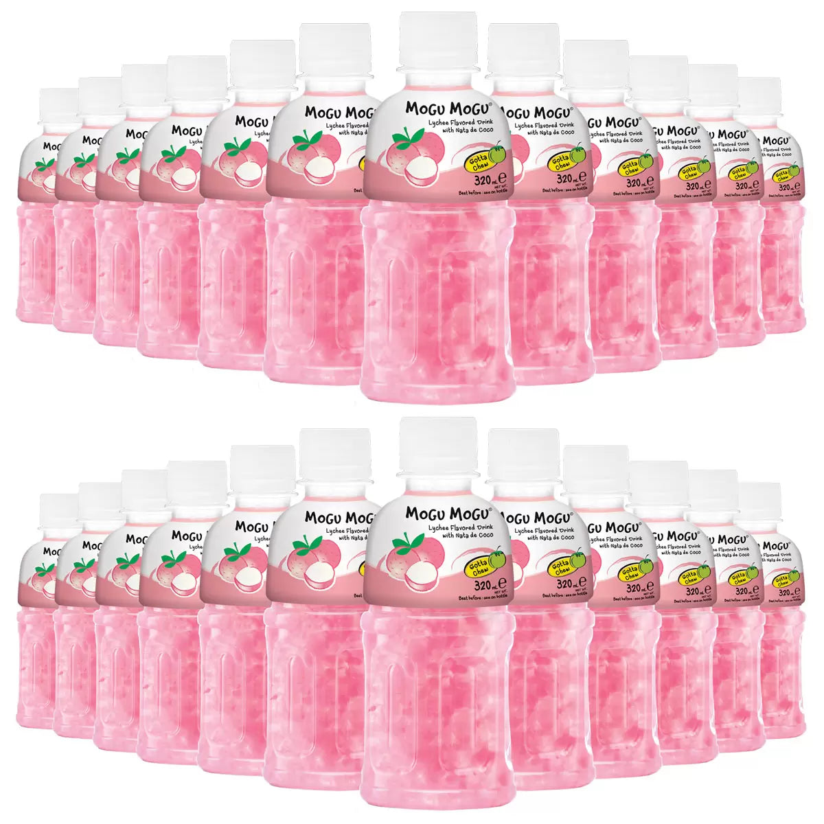 Mogu Mogu Lychee Drink with Nata De Coco 24 x 320ml