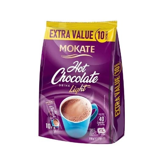 Mokate Light Hot Chocolate 10 sachets instant drink 110g
