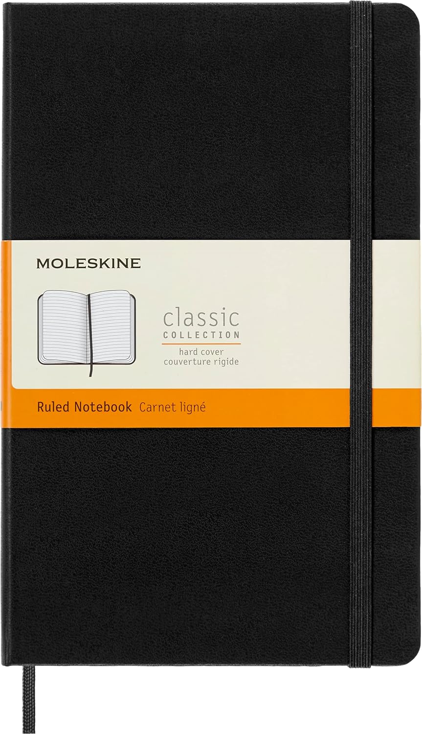 Moleskine Classic Large Notebook in black hard cover