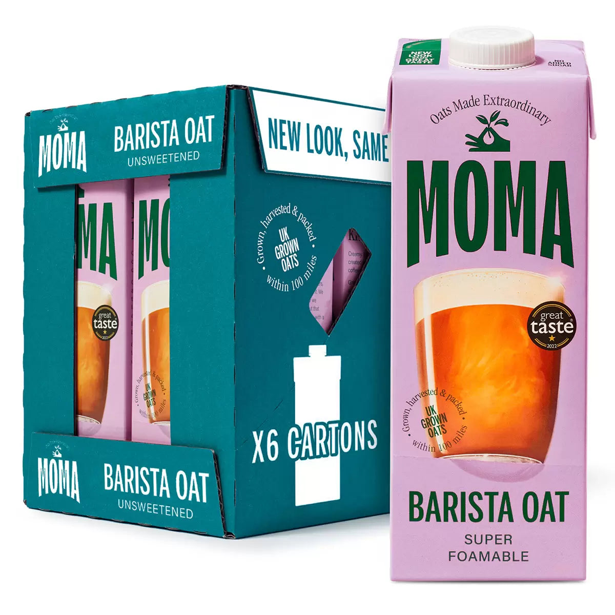 Moma Oat Drink Barista Edition 6 x 1L unsweetened and foamable