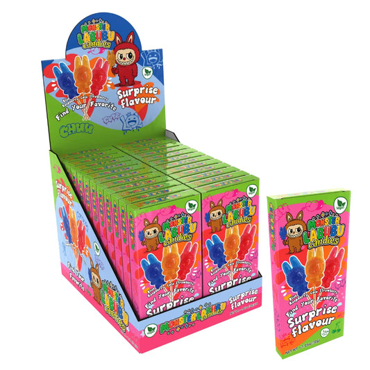 Assorted fruity lollipops with surprise flavours