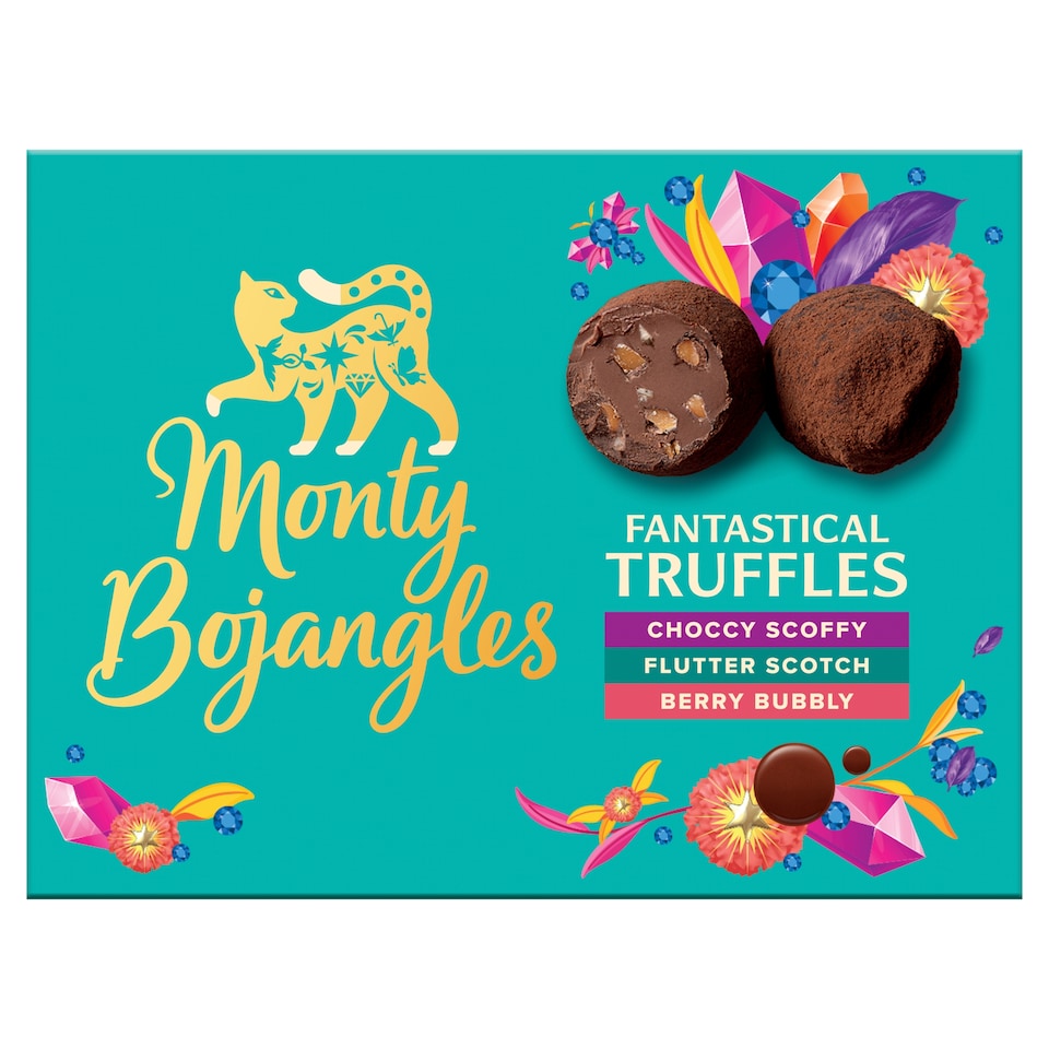 Monty Bojangles Selection Of Cocoa Truffles 135G assorted chocolates