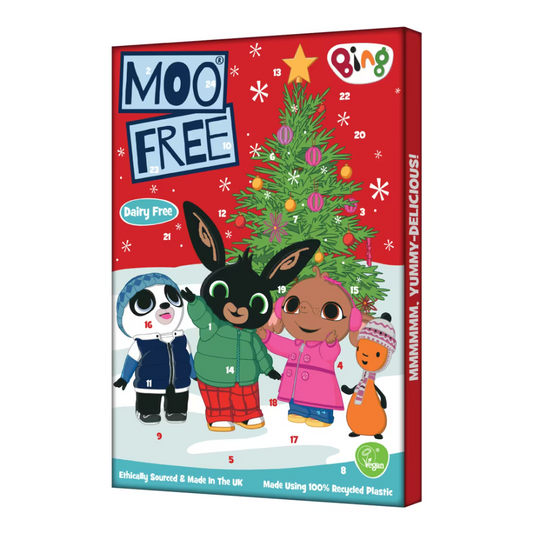 Moo Free Bing Choccy Advent Calendar 70g, milk-free and vegan