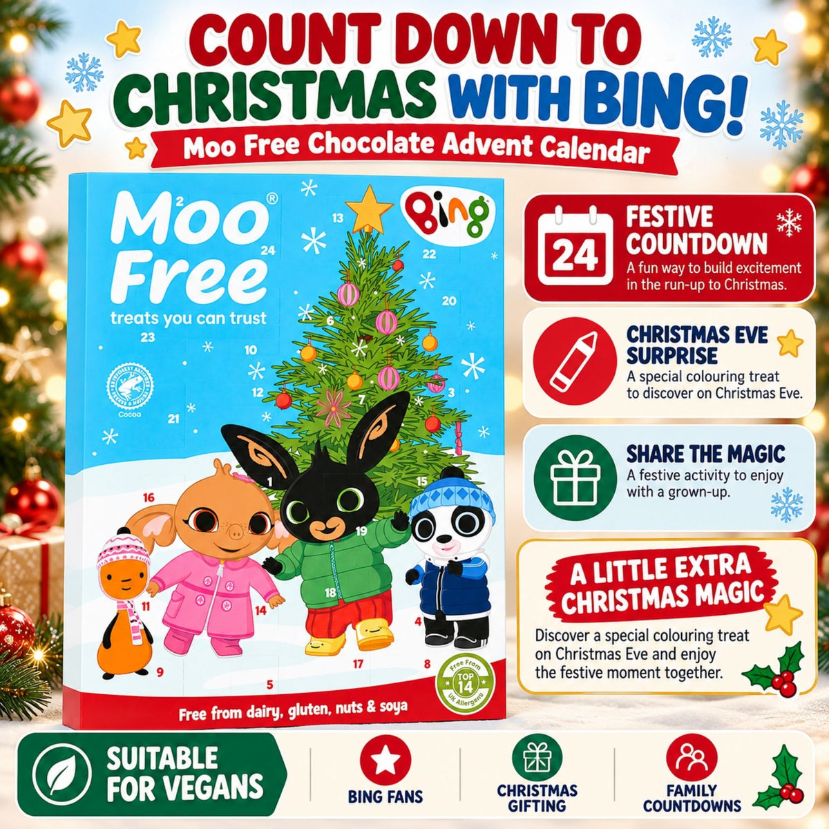 Moo Free Bing-themed Christmas advent calendar
