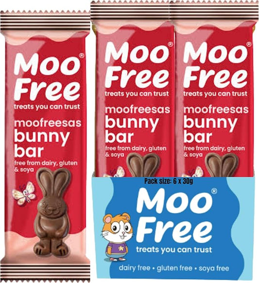 Moo Free Moofreesas Bunny Bar 30g vegan chocolate