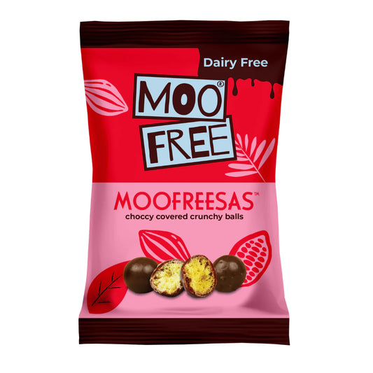 moo Free Moofreesas 35g – 16 crunchy vegan chocolate snack packs