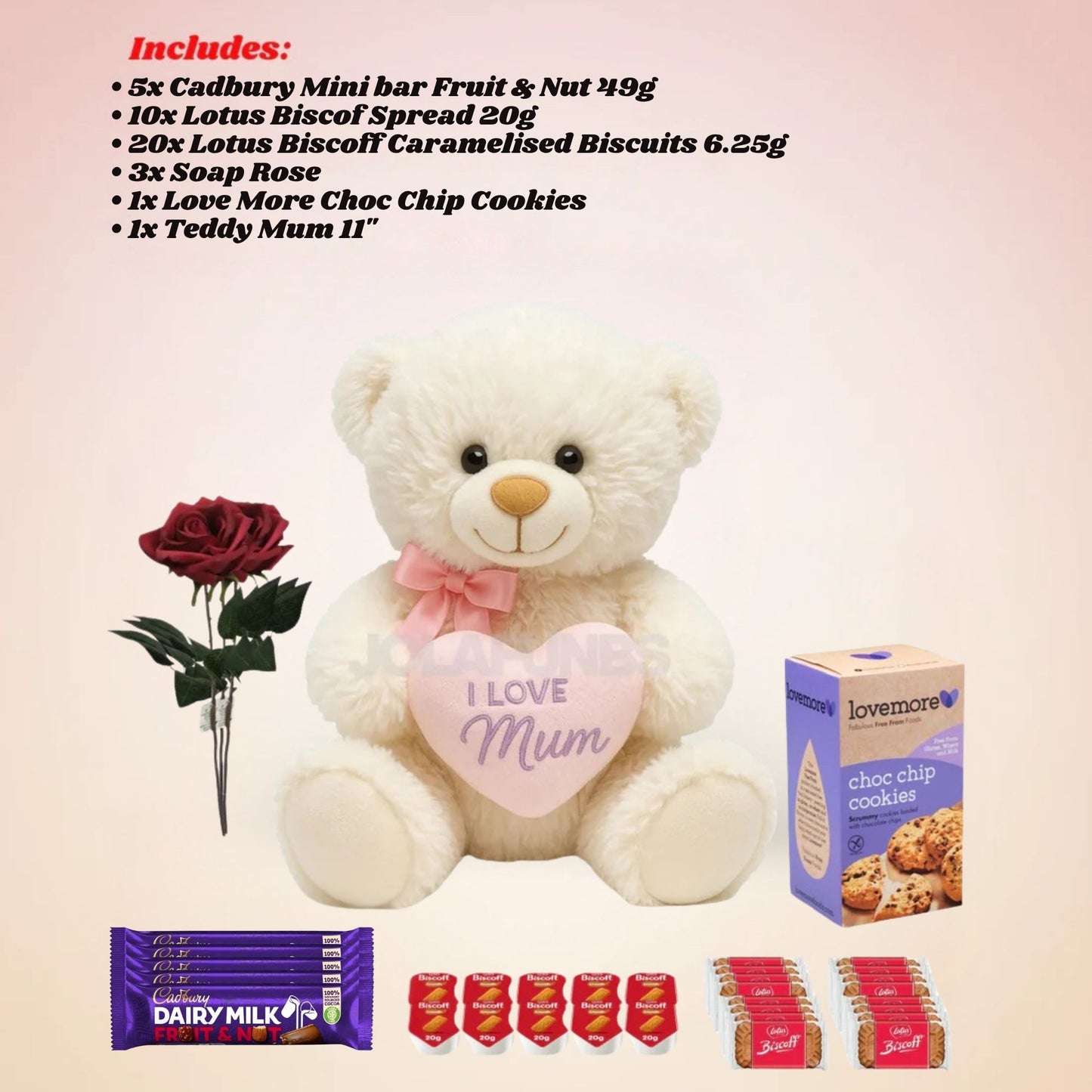 Cadbury Fruit & Nut chocolate included in gift box