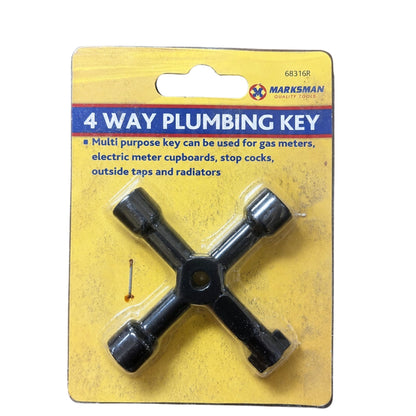 Multi-purpose plumbing utility keys