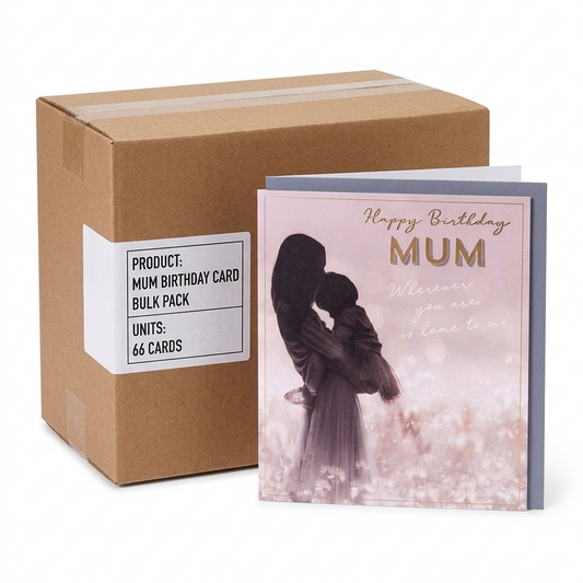 Mum birthday card 66 pack foil finish design