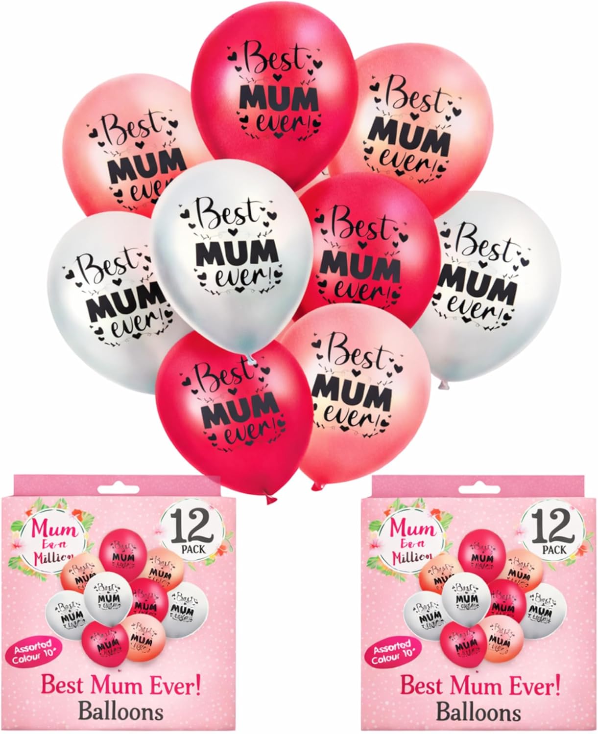 Elegant soft pink balloons for gift tables or bouquets