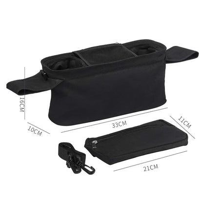 Large capacity pram organiser bag for baby essentials