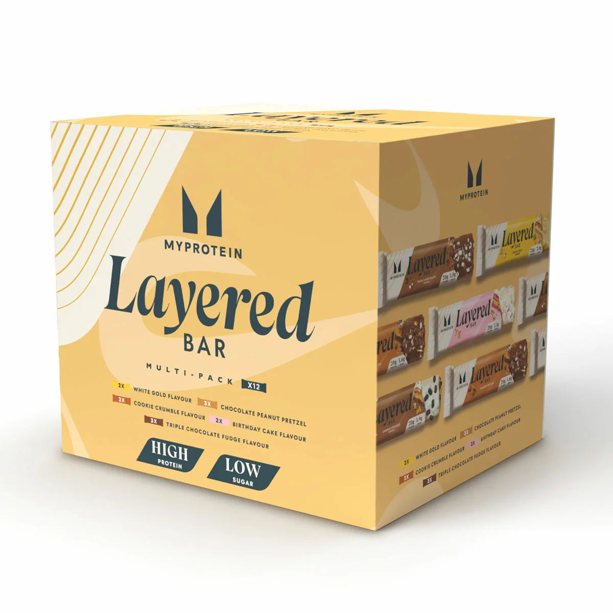 MyProtein Layered Bar Multipack 12x60g high protein snack