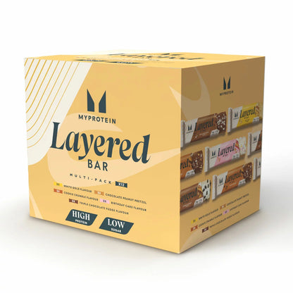 MyProtein Layered Bar Multipack 12x60g high protein snack