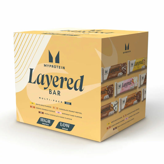 MyProtein Layered Bar Multipack 12x60g high protein snack
