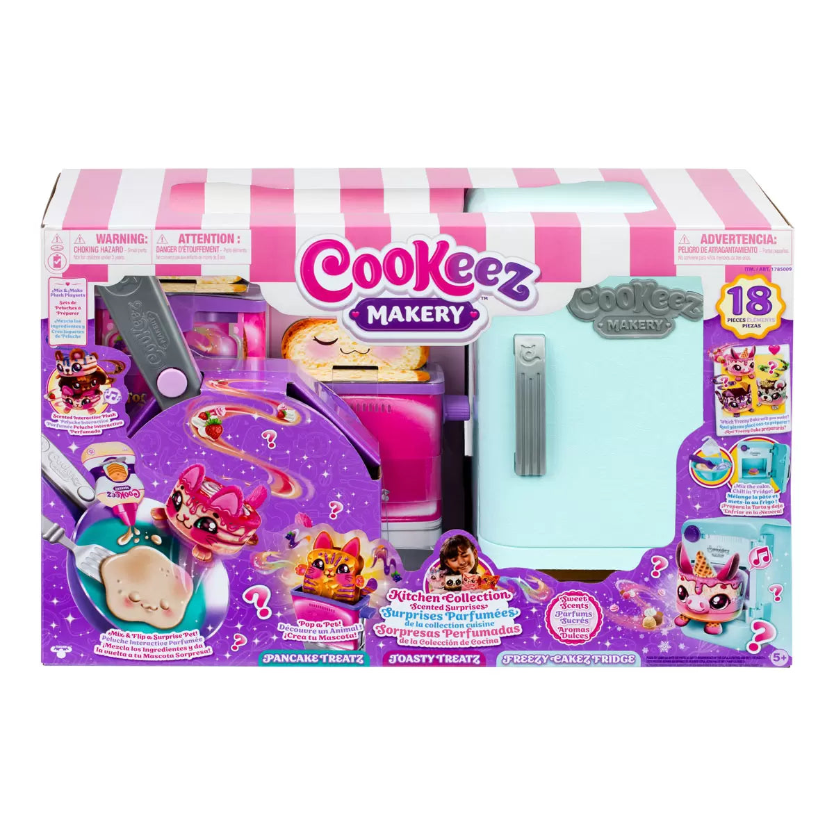 Imaginative cooking playset with scented plush toys