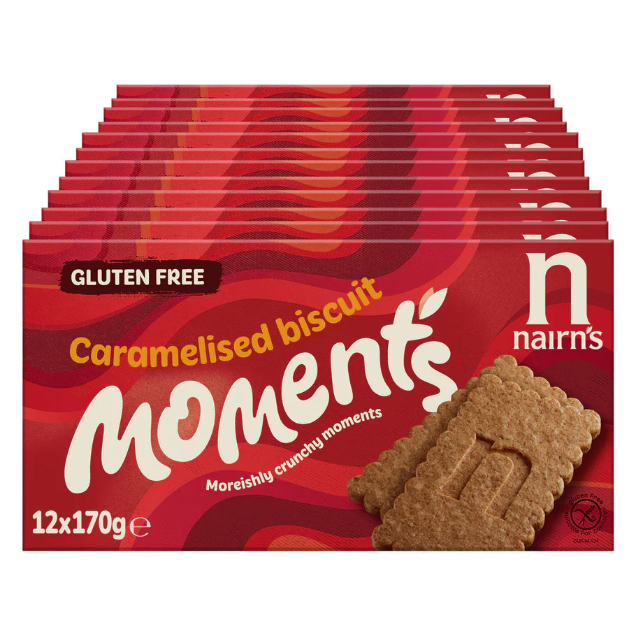 Nairn’s gluten free caramelised biscuit moments 12 pack