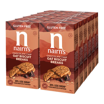 Nairn's Gluten-Free Chocolate Chip Oat Biscuit Breaks 12 x 160g