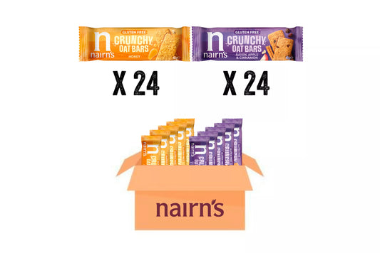 Nairn’s Crunchy Oat Bars mixed case 48 x 40g