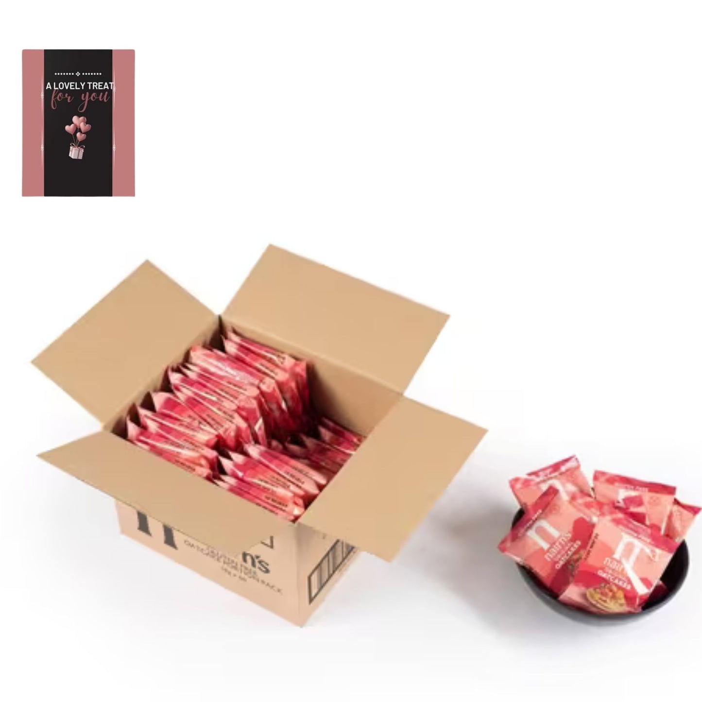 Gluten free oatcakes in a pack of 60 portioned biscuits