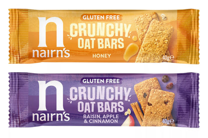 Gluten free wholegrain oat snack bars from Nairn’s