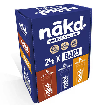 Nakd Yummy Mix Bars 24 x 35g fruit and nut snack case