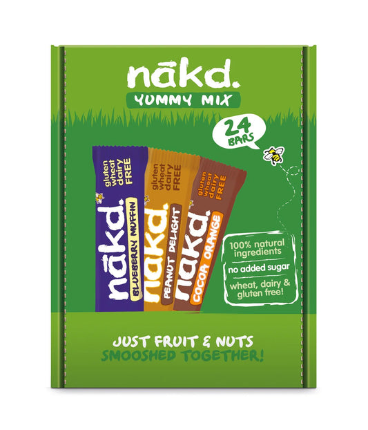 Nakd Yummy Mix Bars 24 x 35g assorted flavours